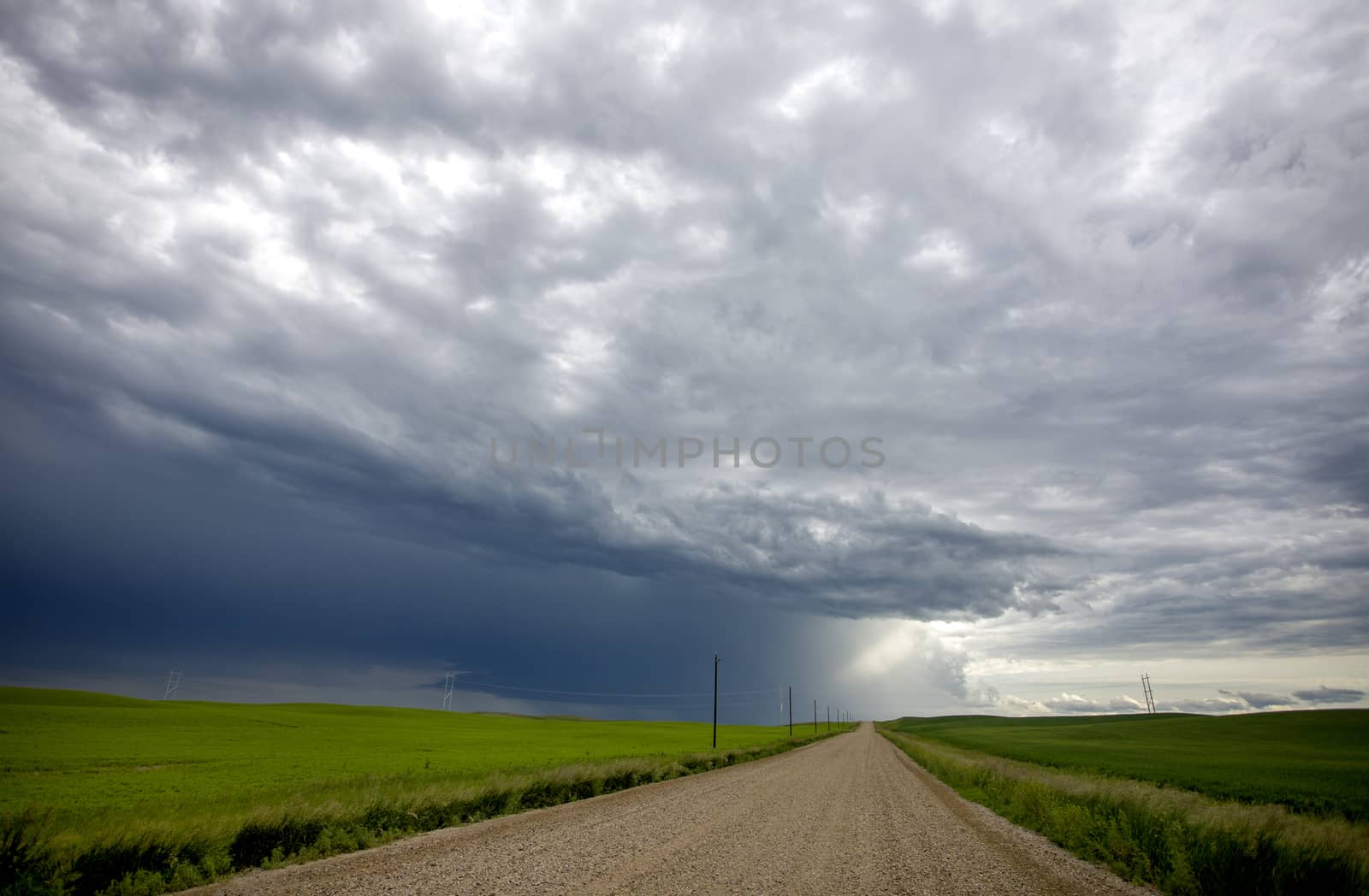 Prairie Storm Clouds Canada Saskatchewan Dramatic Summer
