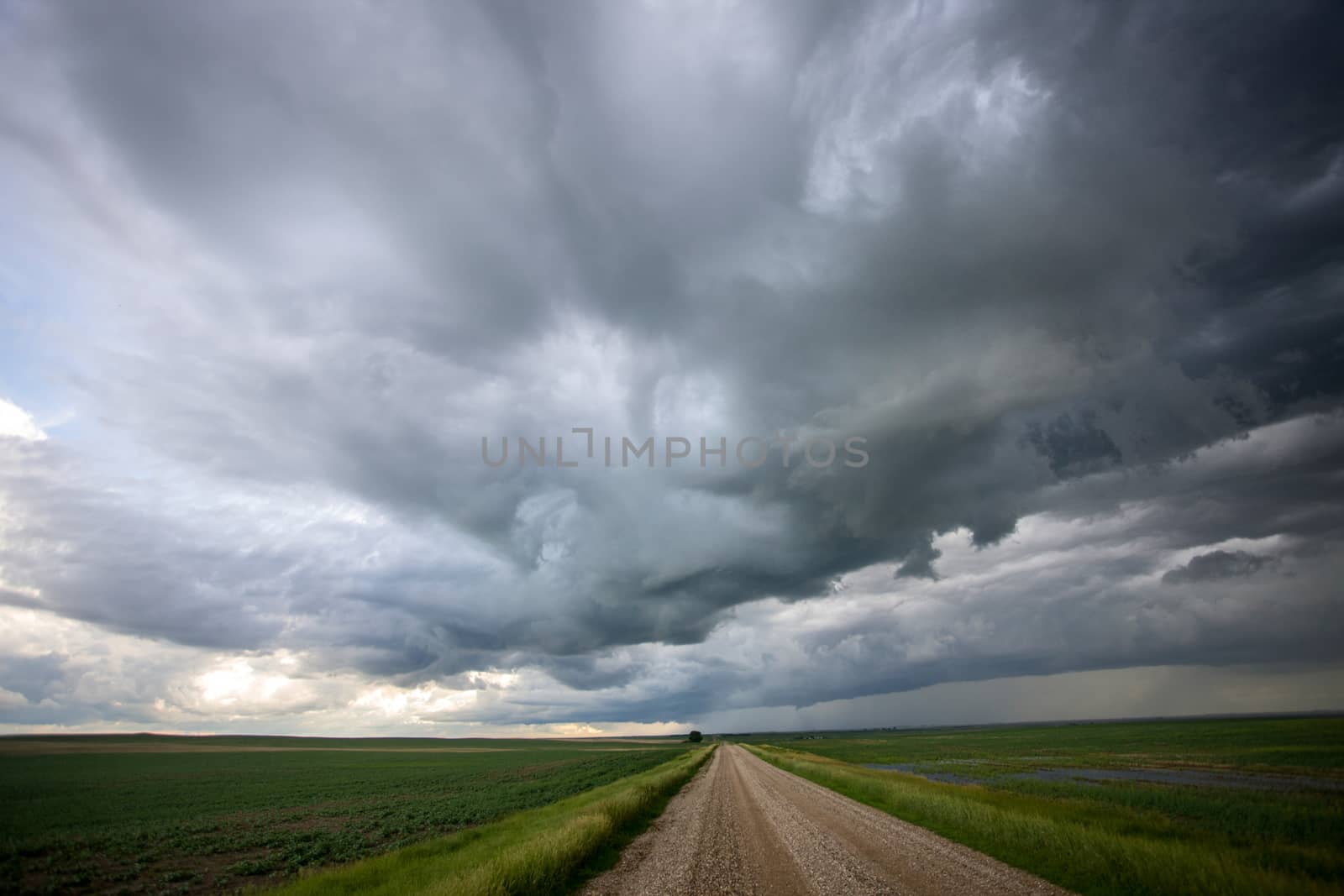 Prairie Storm Clouds Canada Saskatchewan Dramatic Summer