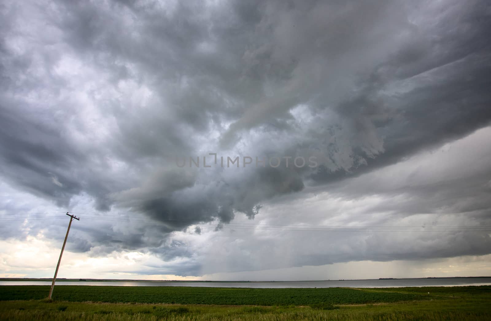 Prairie Storm Clouds Canada Saskatchewan Dramatic Summer