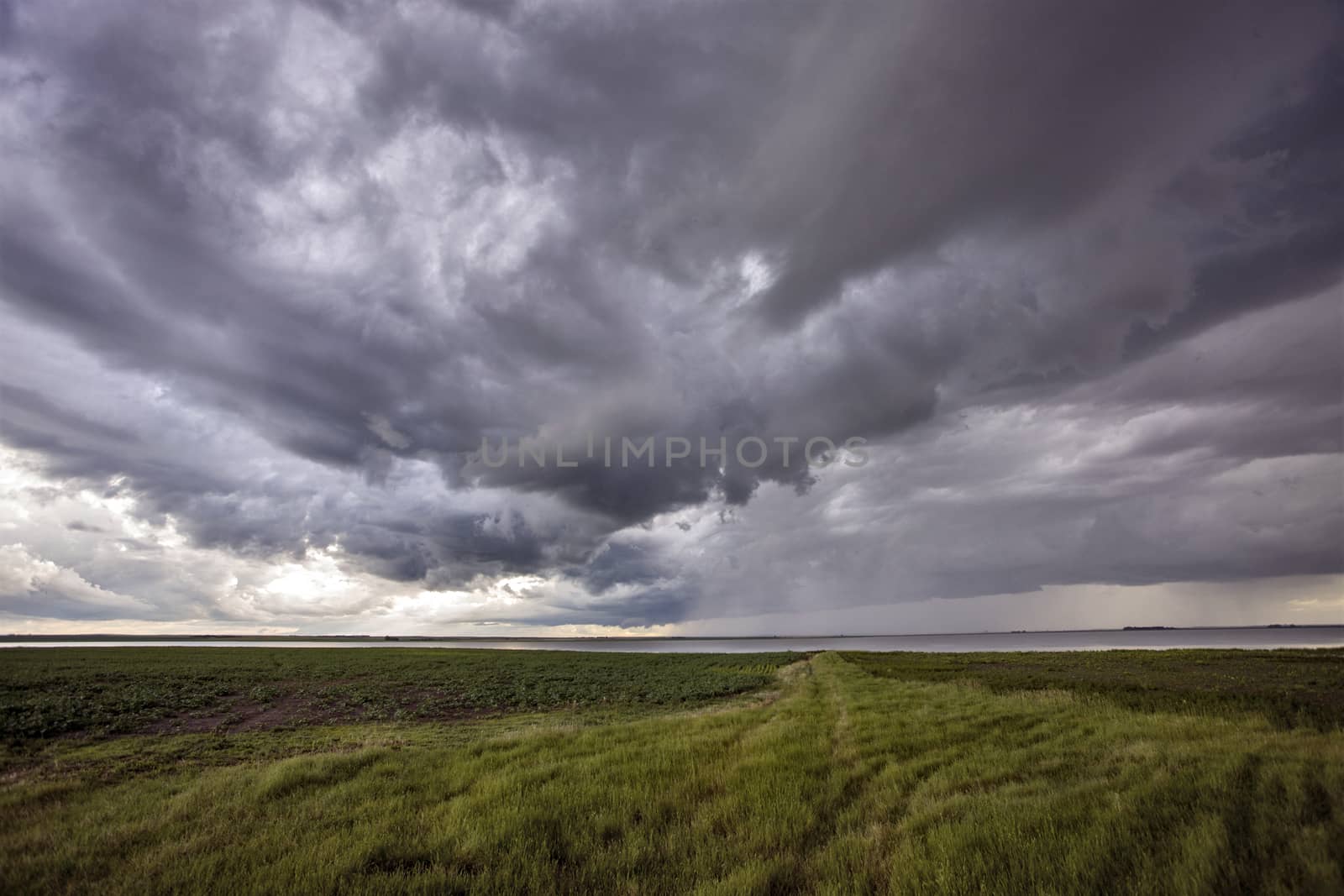 Prairie Storm Clouds Canada Saskatchewan Dramatic Summer
