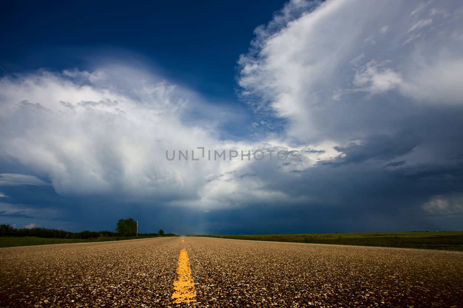 Prairie Storm Clouds Canada Saskatchewan Dramatic Summer