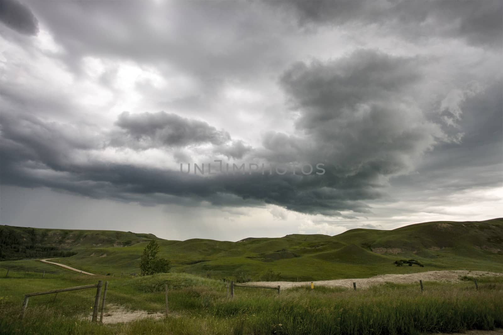 Prairie Storm Clouds Canada Saskatchewan Dramatic Summer
