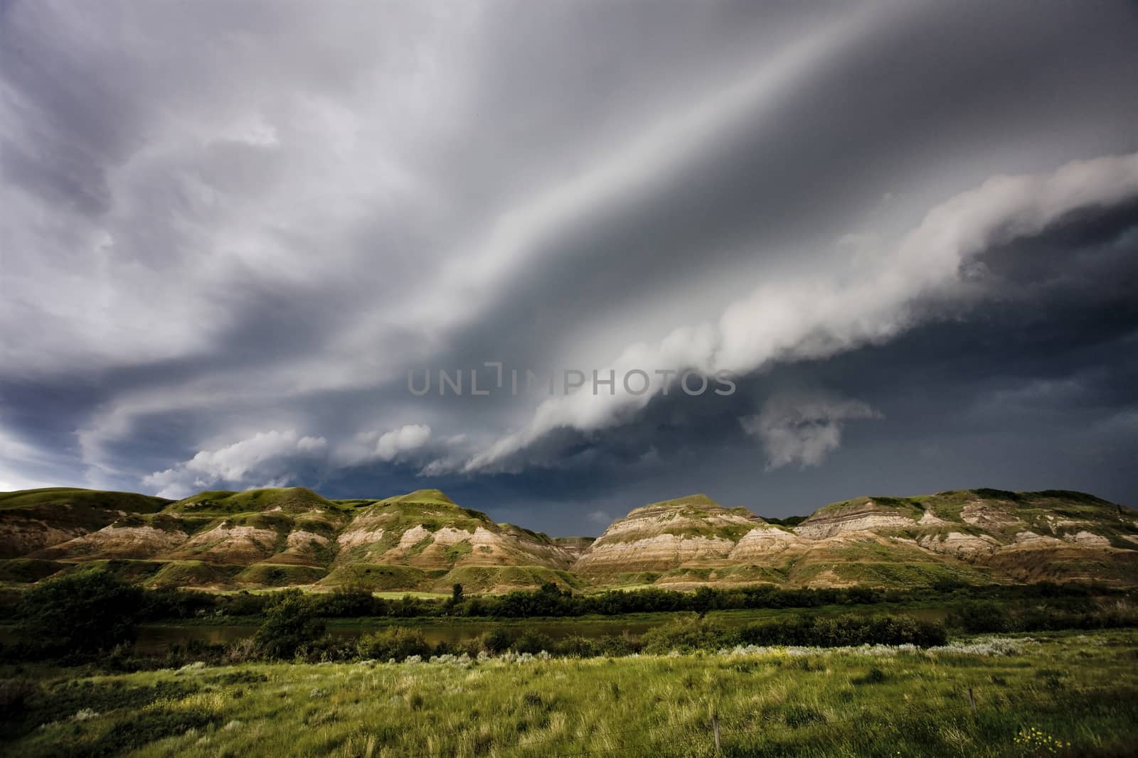 Prairie Storm Clouds Canada Saskatchewan Dramatic Summer