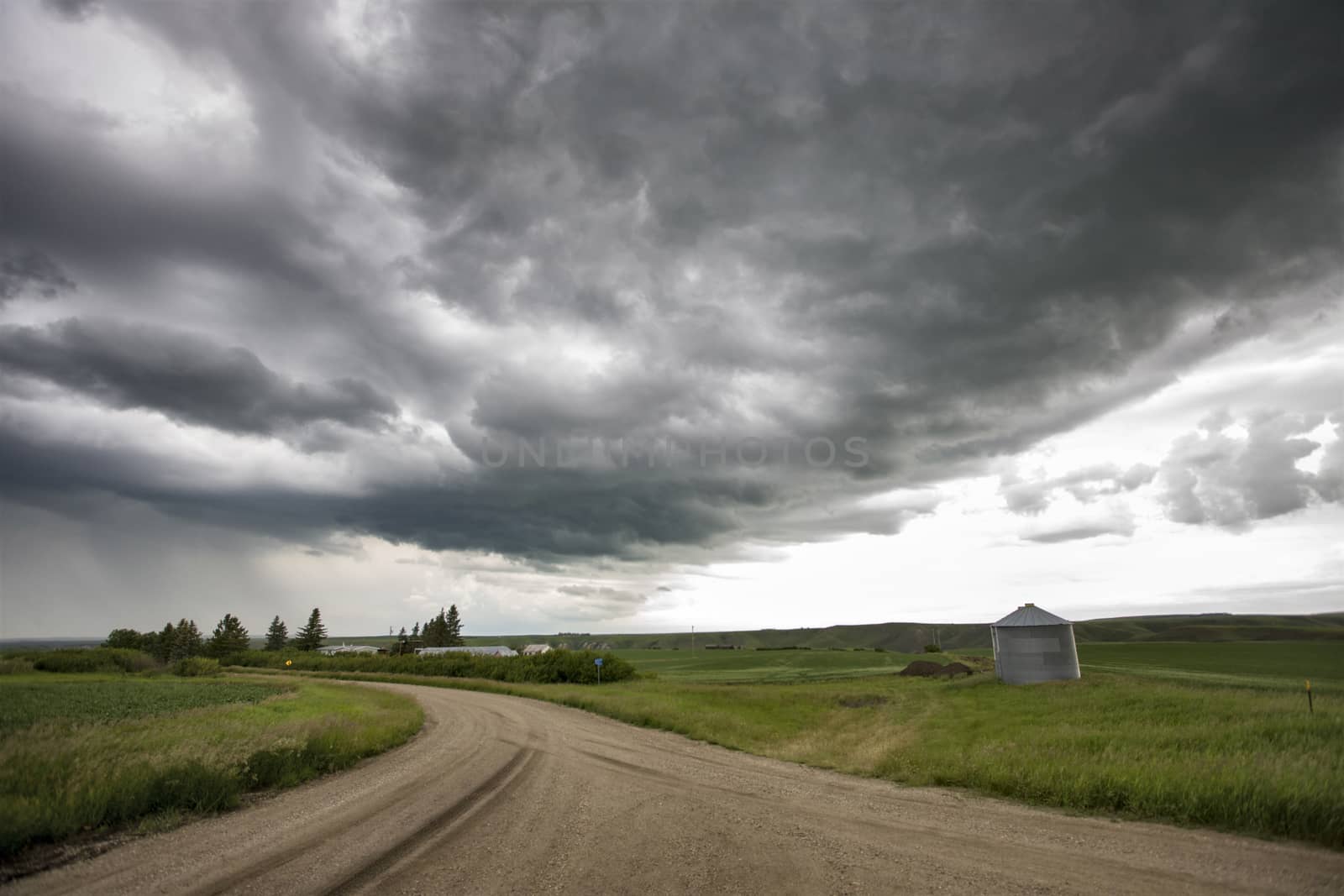 Prairie Storm Clouds Canada Saskatchewan Dramatic Summer