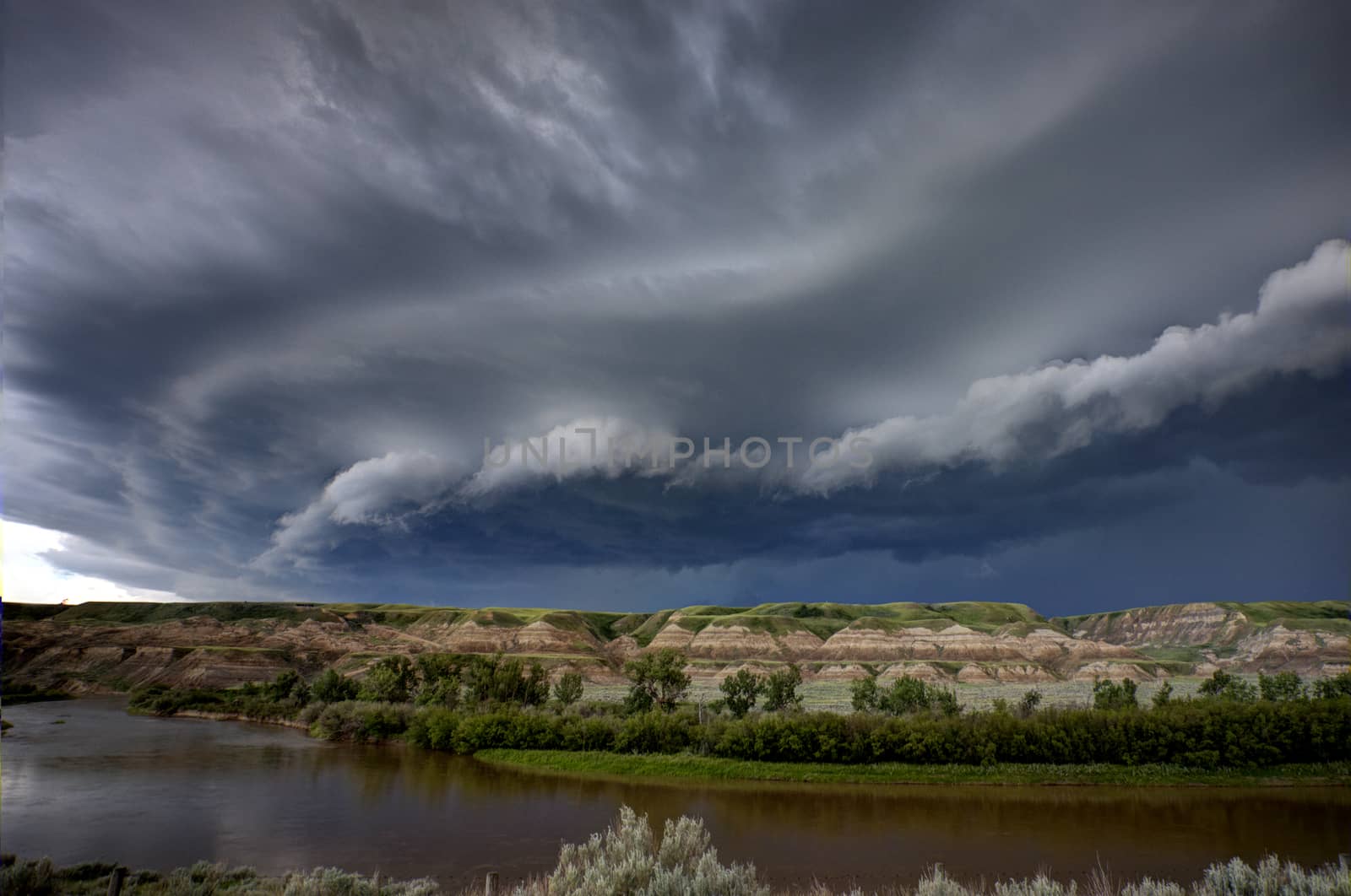 Prairie Storm Clouds Canada Saskatchewan Dramatic Summer