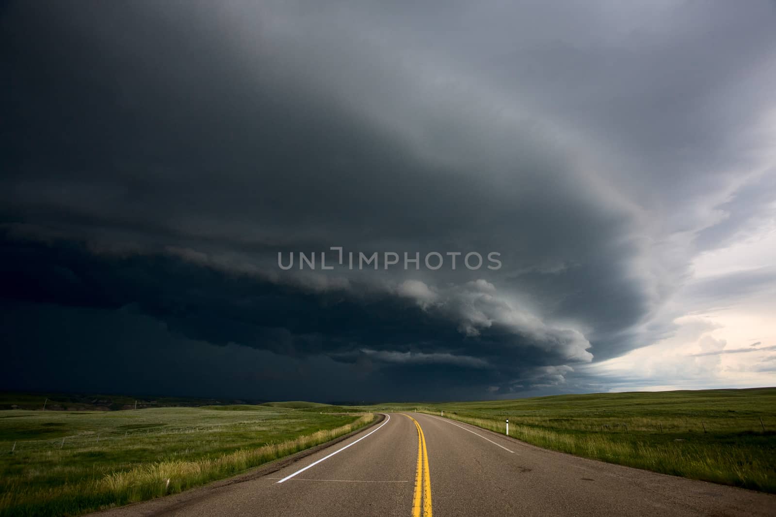 Prairie Storm Clouds Canada Saskatchewan Dramatic Summer