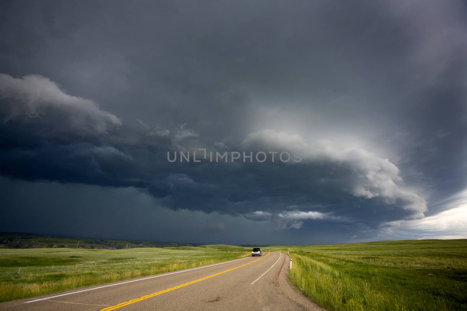 Prairie Storm Clouds Canada Saskatchewan Dramatic Summer