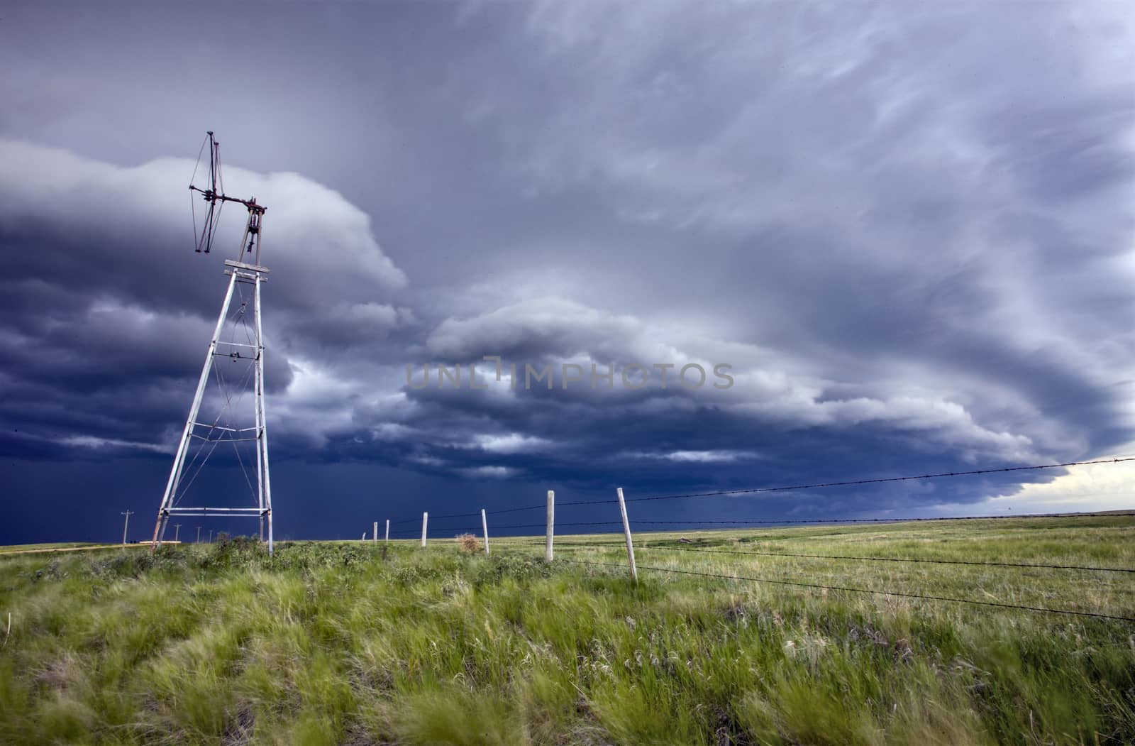 Prairie Storm Clouds Canada Saskatchewan Dramatic Summer