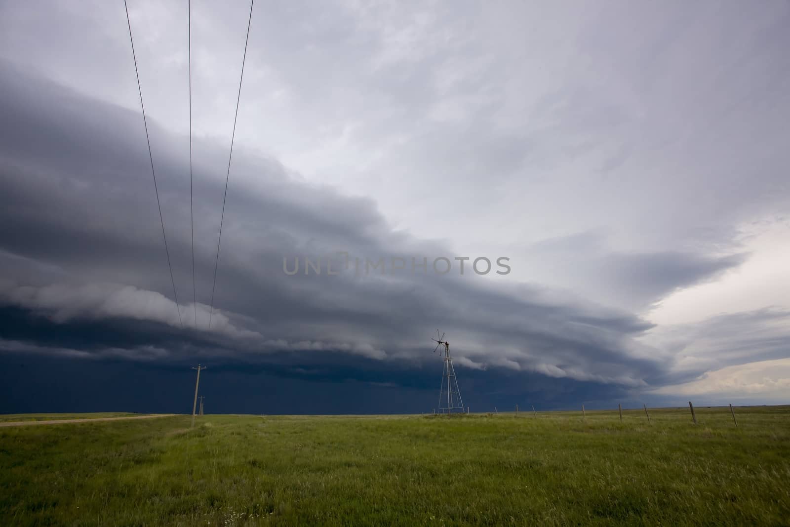 Prairie Storm Clouds Canada Saskatchewan Dramatic Summer