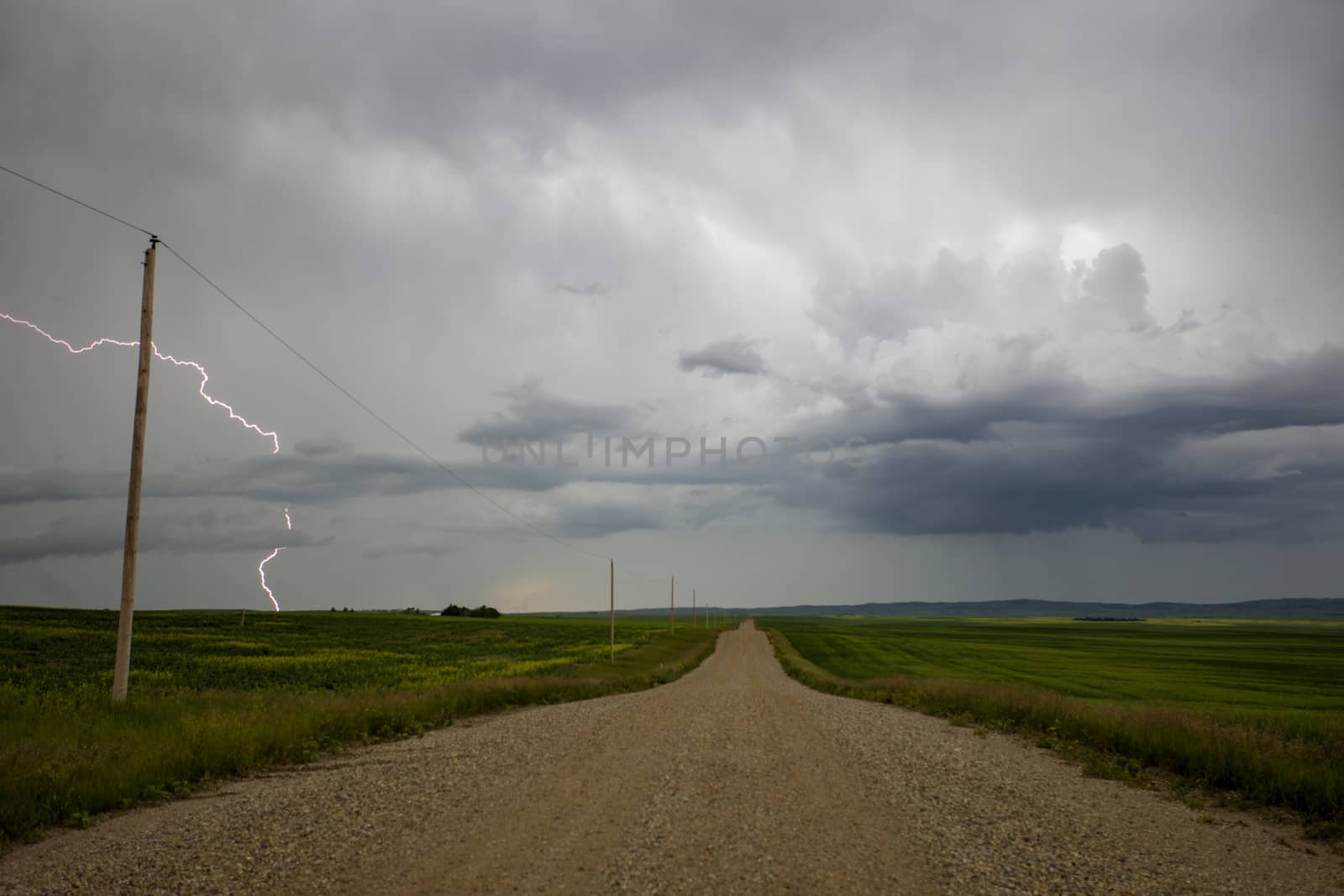Prairie Storm Clouds Canada Saskatchewan Dramatic Summer