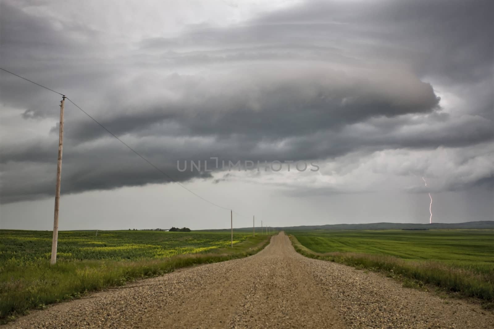 Prairie Storm Clouds Canada Saskatchewan Dramatic Summer
