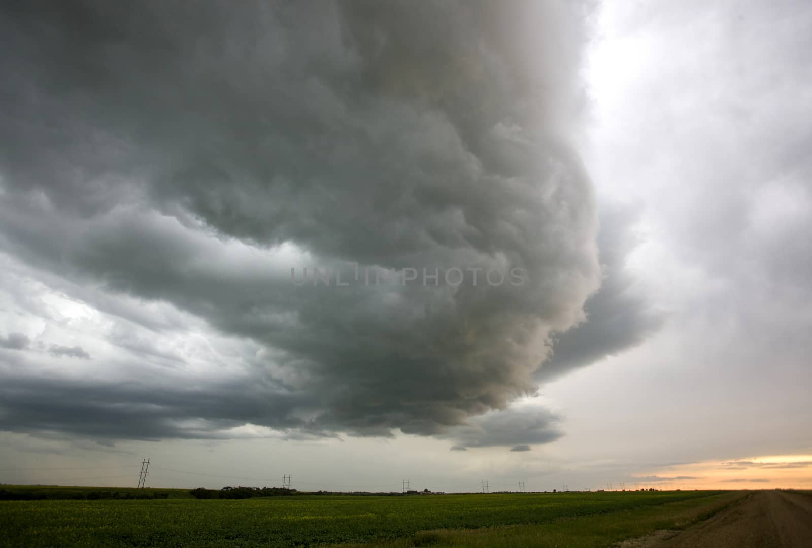 Prairie Storm Clouds Canada Saskatchewan Dramatic Summer