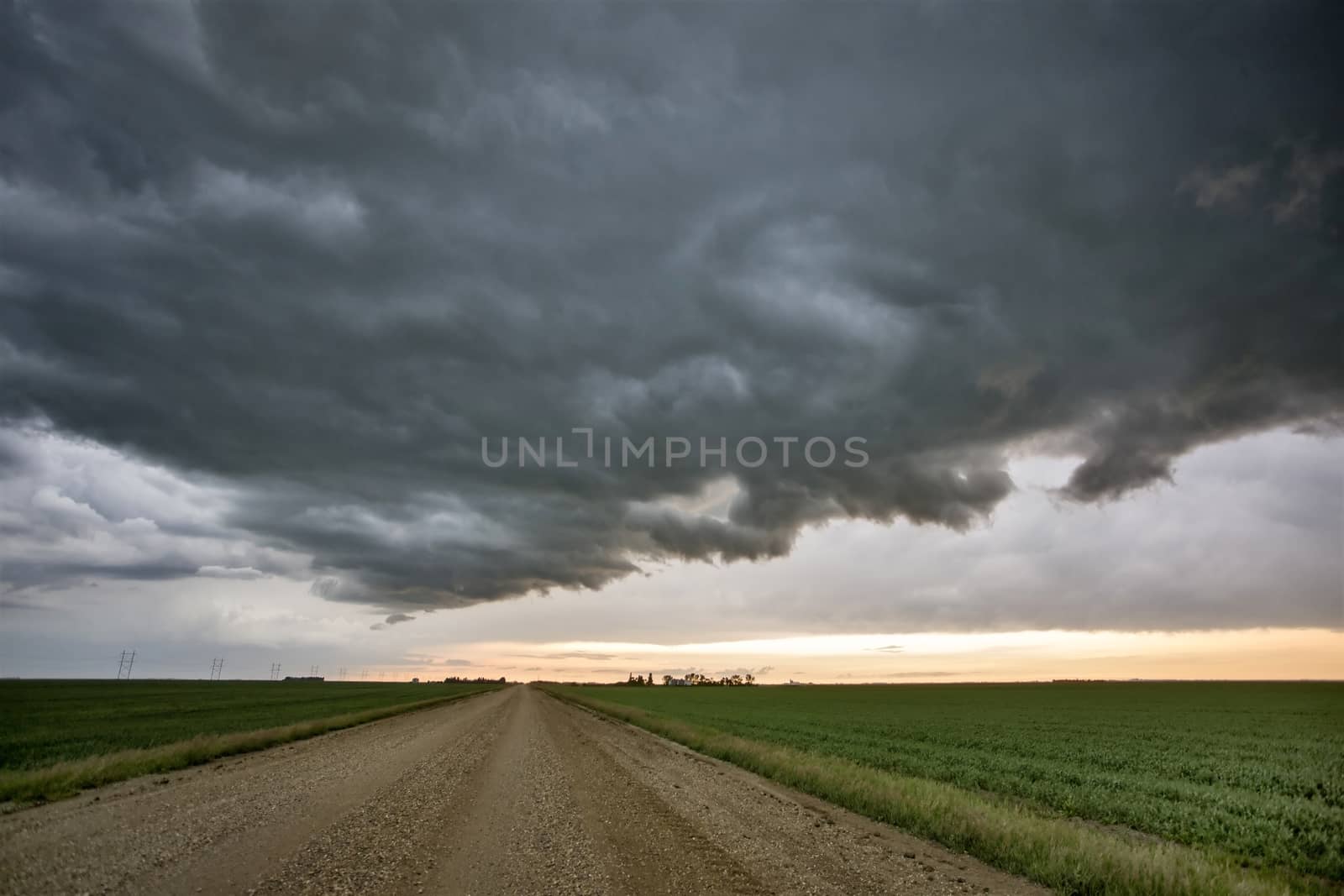 Prairie Storm Clouds Canada Saskatchewan Dramatic Summer