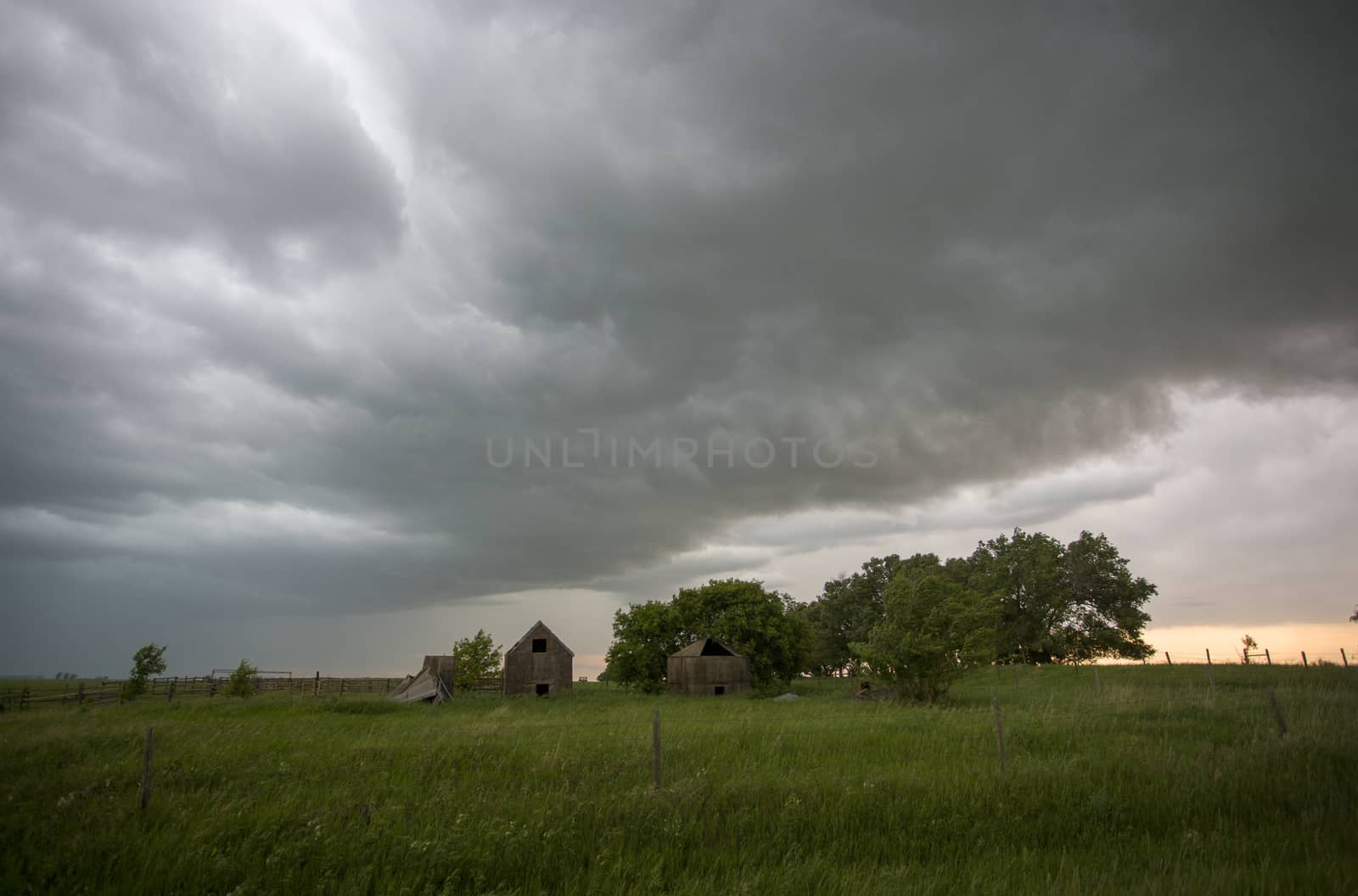 Prairie Storm Clouds Canada Saskatchewan Dramatic Summer