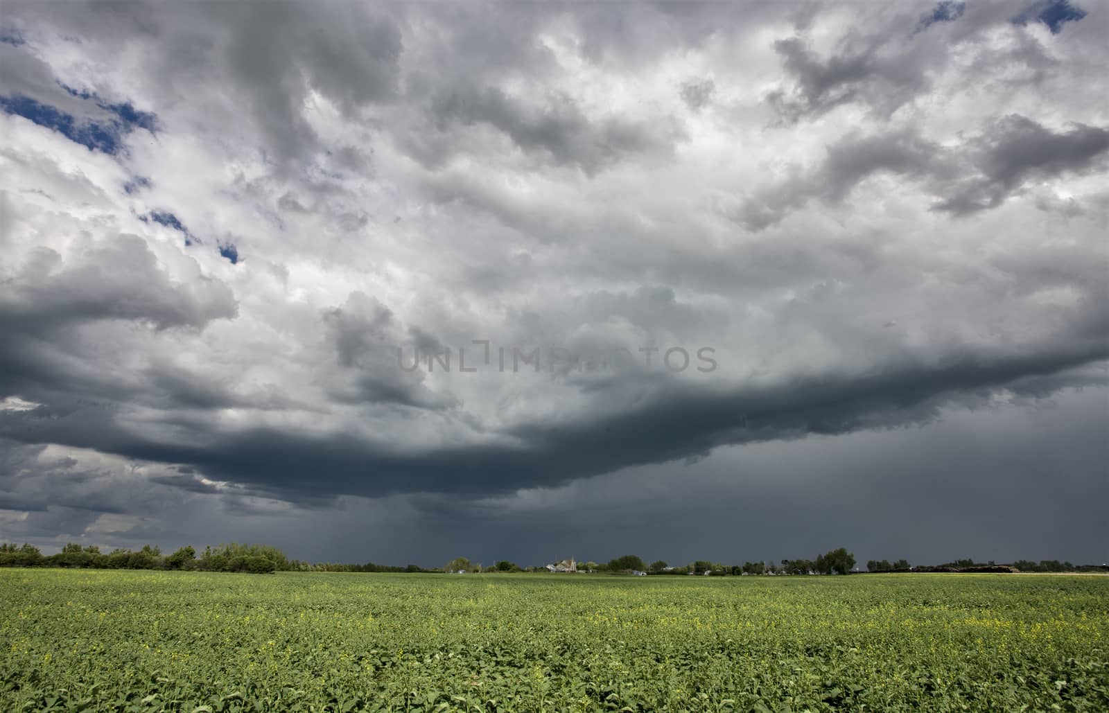 Prairie Storm Clouds Canada Saskatchewan Dramatic Summer