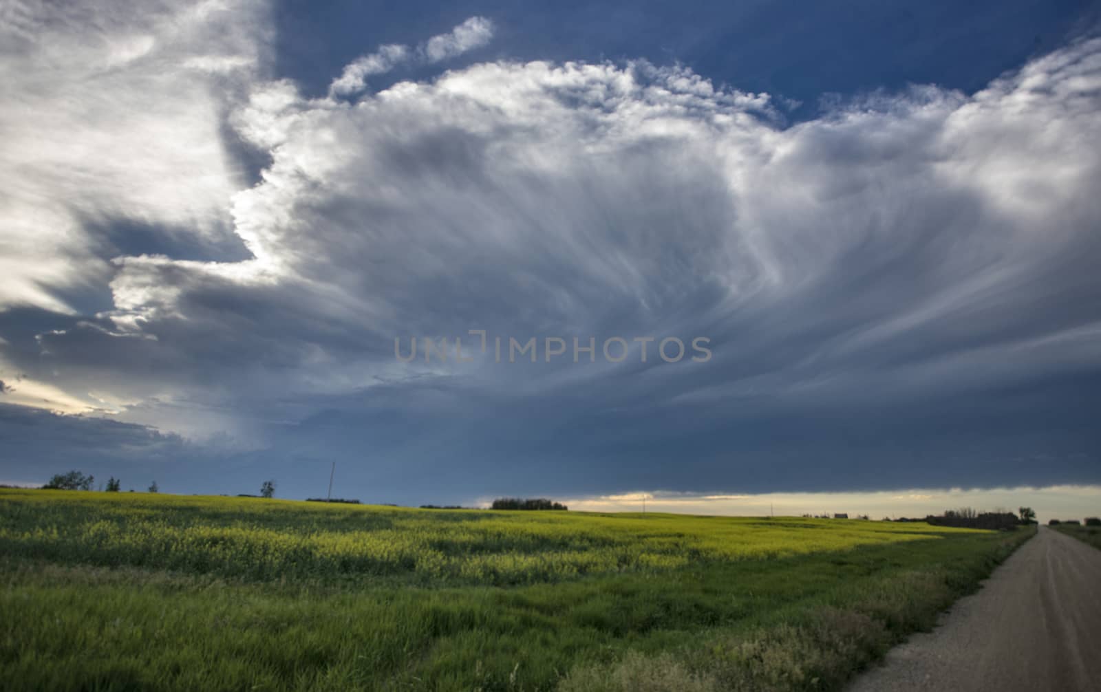 Prairie Storm Clouds Canada Saskatchewan Dramatic Summer