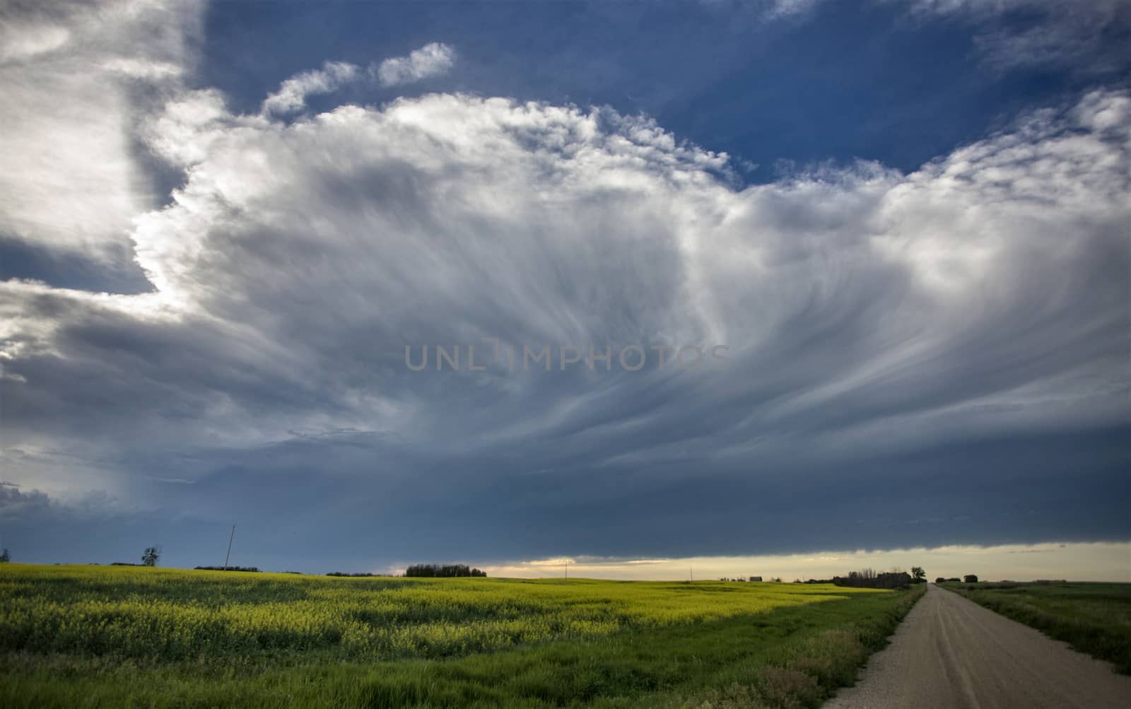 Prairie Storm Clouds Canada Saskatchewan Dramatic Summer