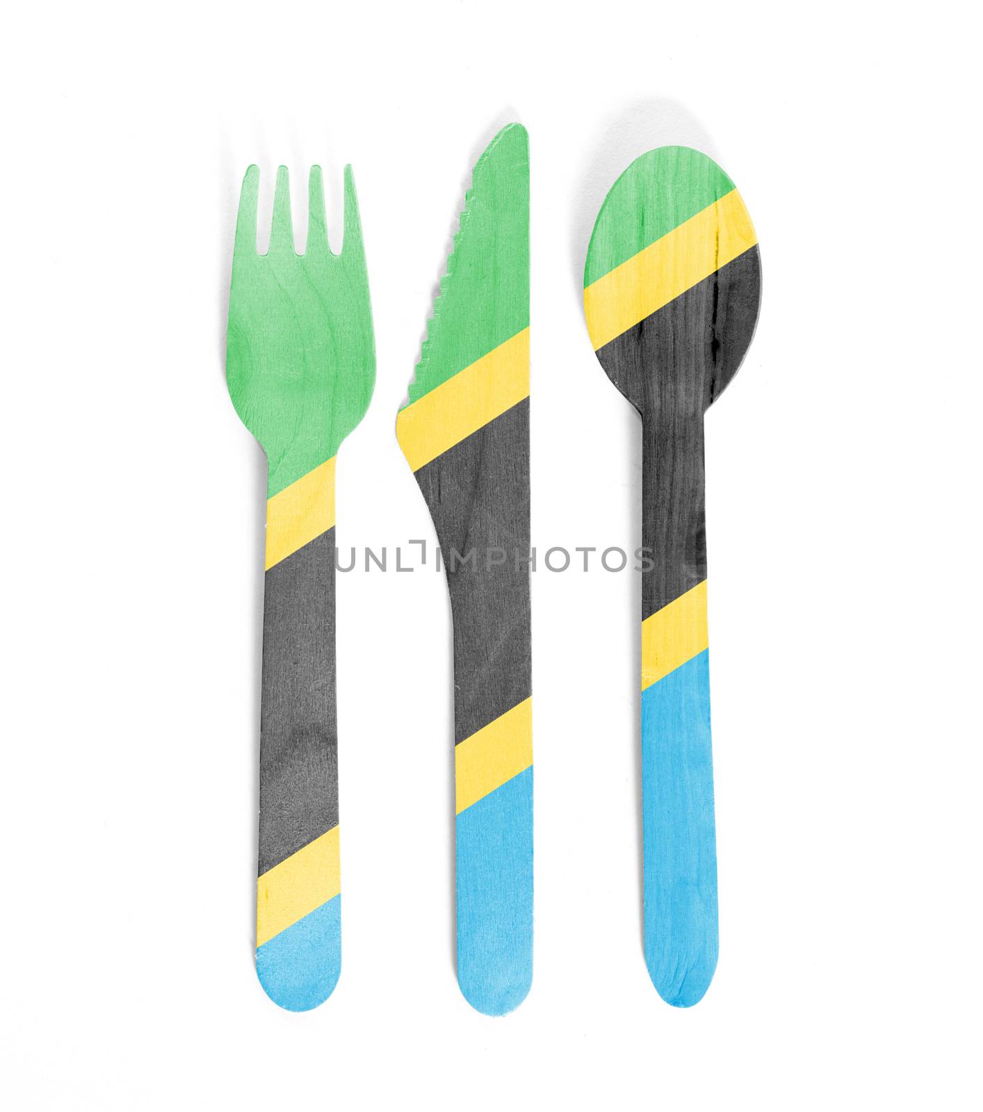 Eco friendly wooden cutlery - Plastic free concept - Flag of Tan by michaklootwijk