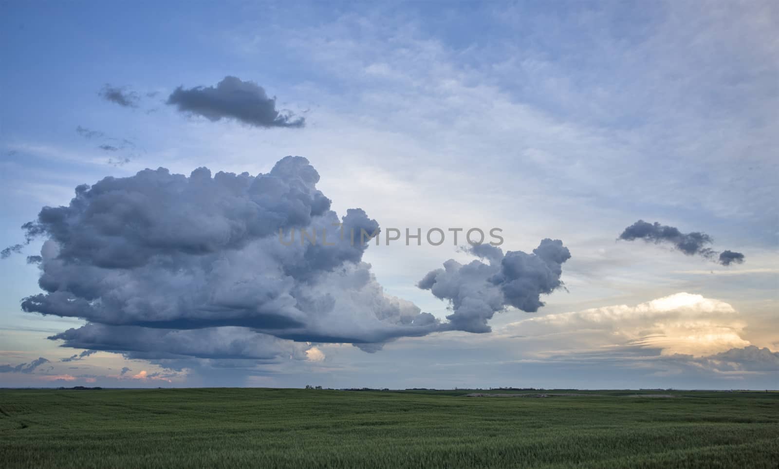 Prairie Storm Clouds Canada Saskatchewan Dramatic Summer