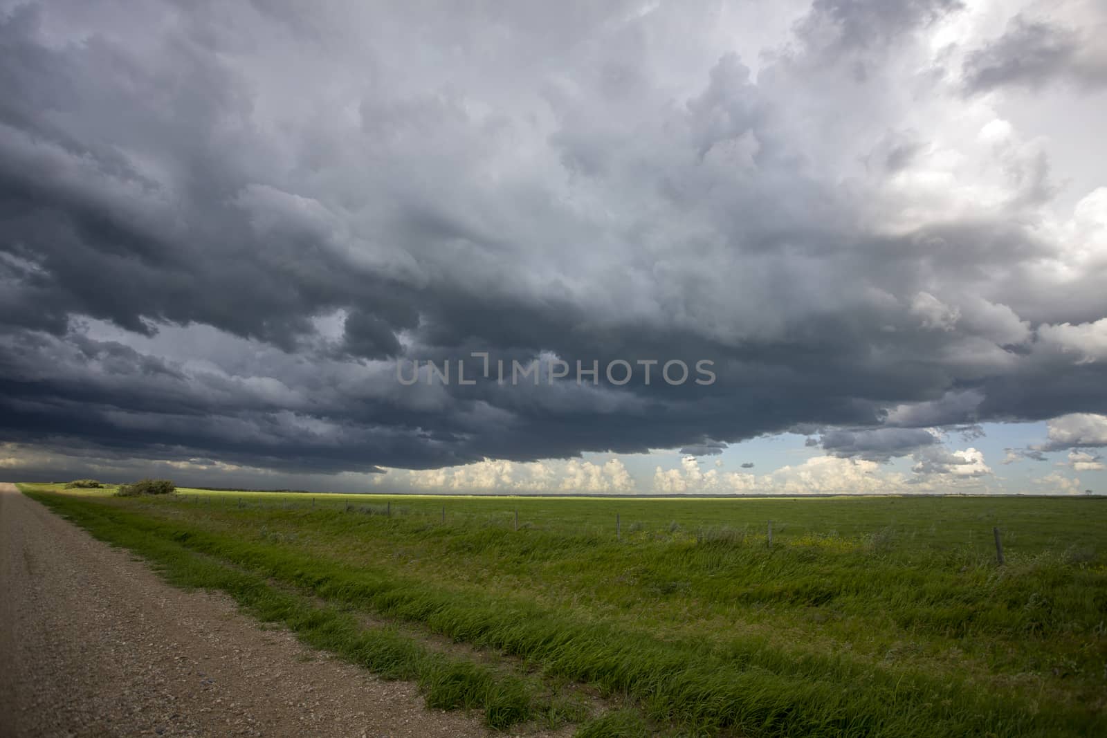 Prairie Storm Clouds Canada Saskatchewan Dramatic Summer