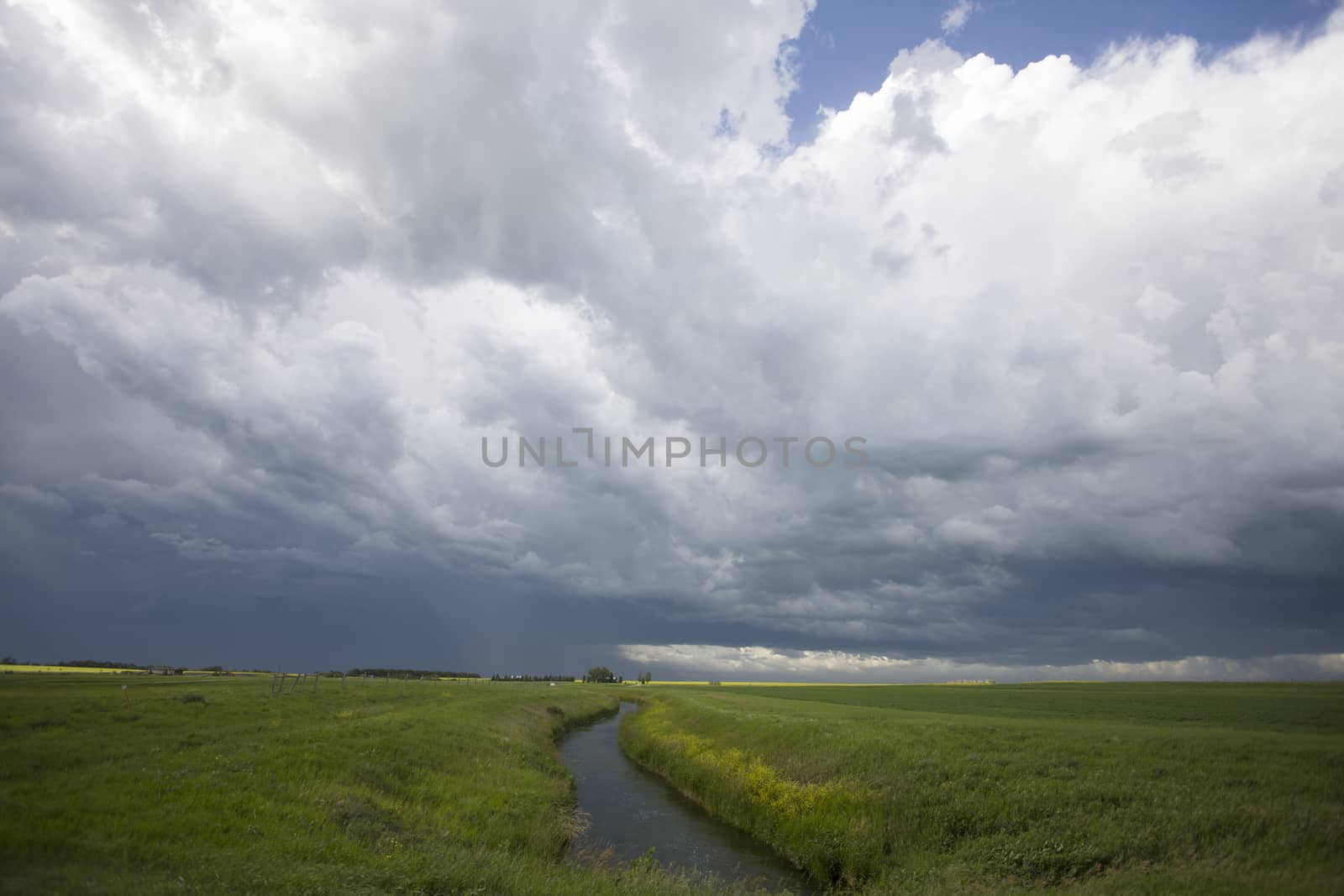 Prairie Storm Clouds Canada Saskatchewan Dramatic Summer
