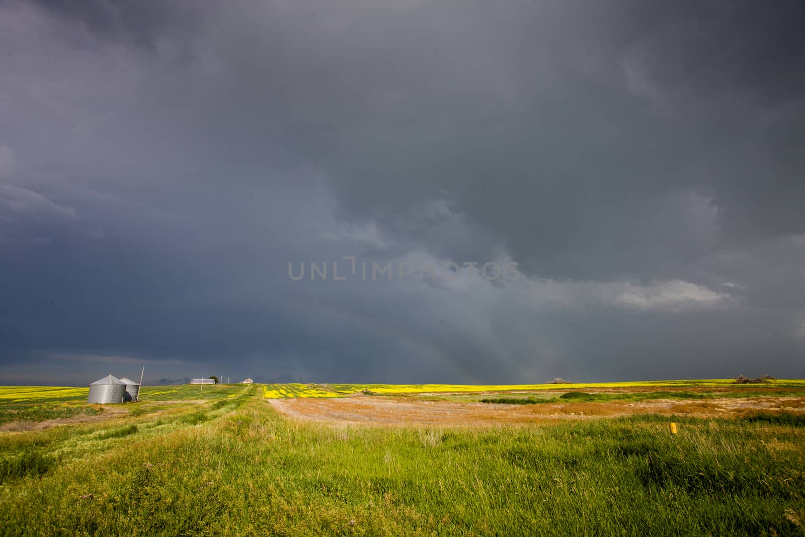 Prairie Storm Clouds Canada Saskatchewan Dramatic Summer