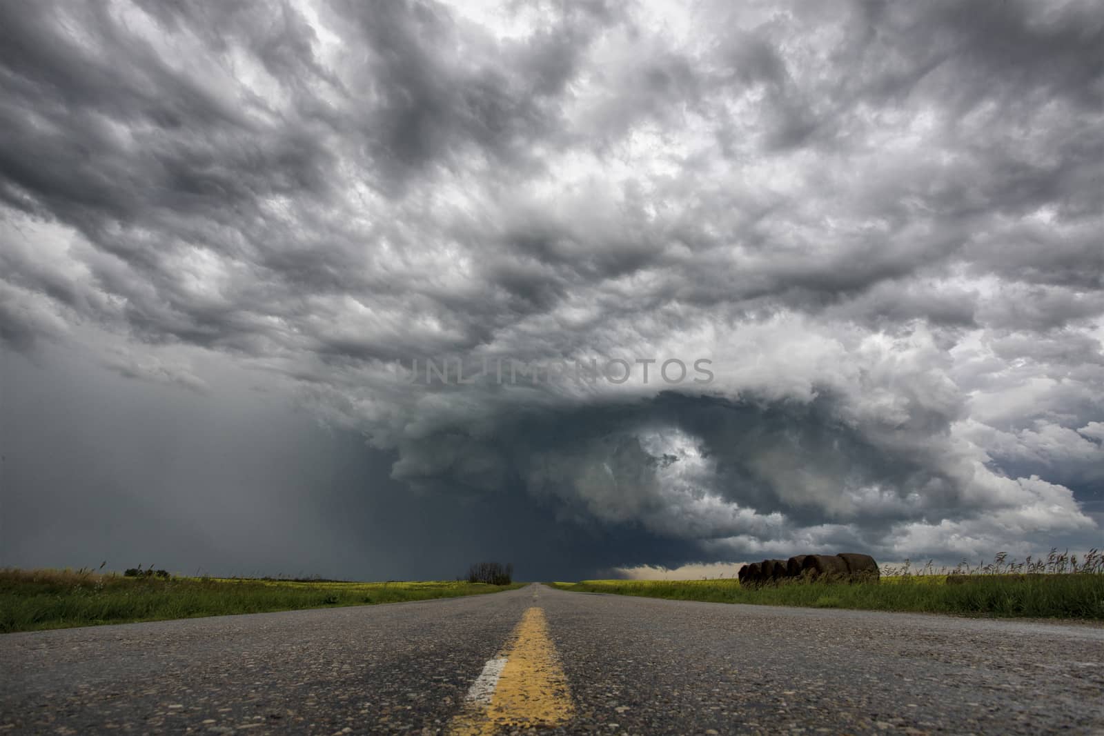 Prairie Storm Clouds Canada Saskatchewan Dramatic Summer