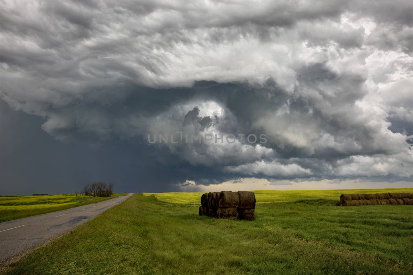 Prairie Storm Clouds Canada Saskatchewan Dramatic Summer