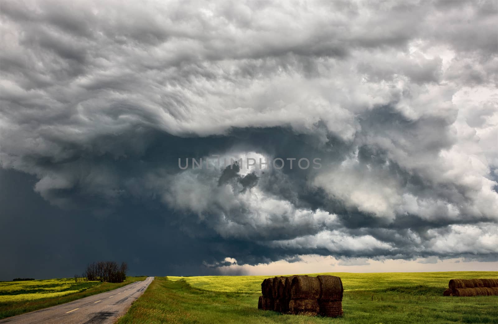 Prairie Storm Clouds Canada Saskatchewan Dramatic Summer