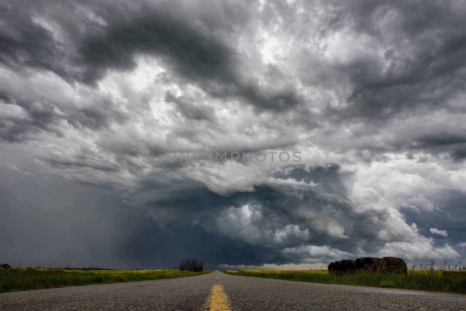 Prairie Storm Clouds Canada Saskatchewan Dramatic Summer