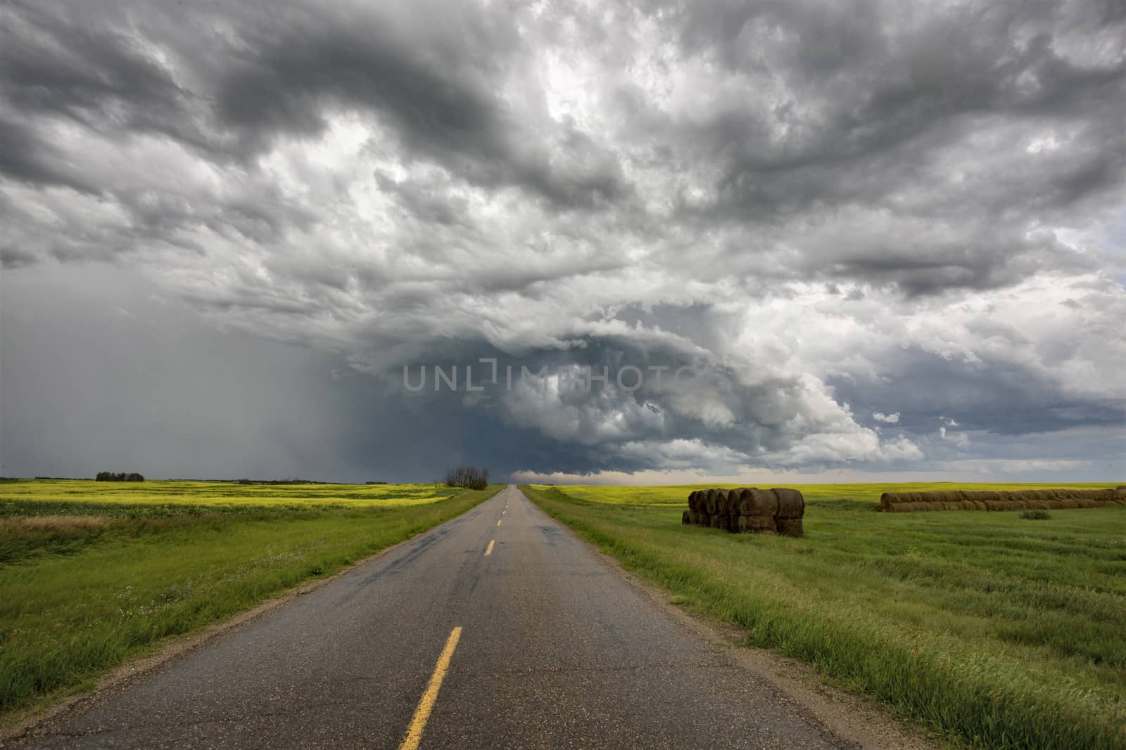 Prairie Storm Clouds Canada Saskatchewan Dramatic Summer