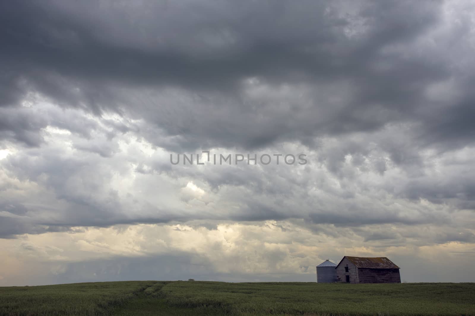 Prairie Storm Clouds Canada Saskatchewan Dramatic Summer