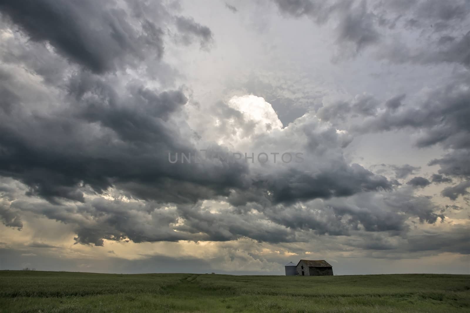 Prairie Storm Clouds Canada Saskatchewan Dramatic Summer
