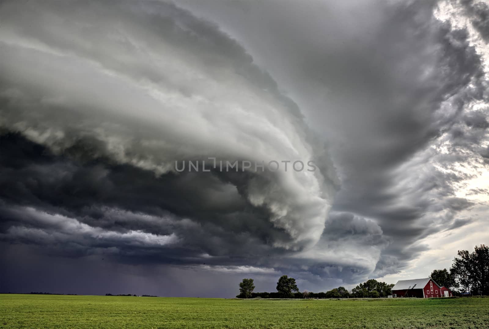 Prairie Storm Clouds Canada Saskatchewan Dramatic Summer