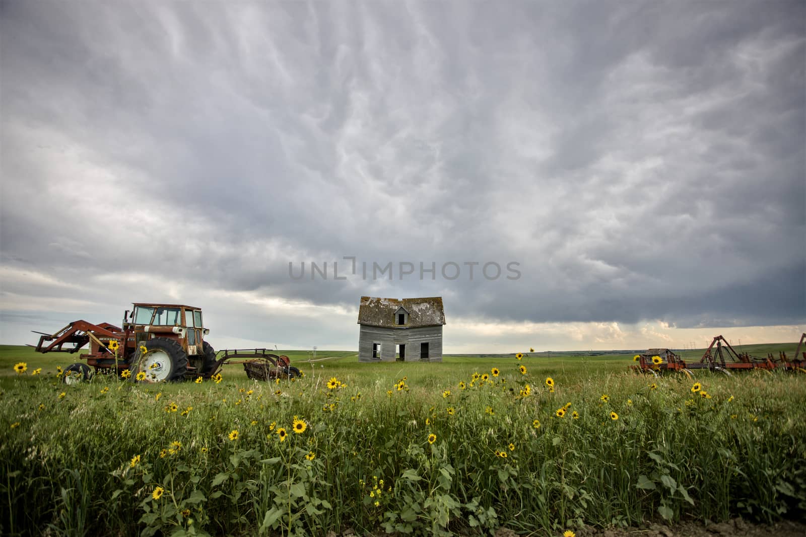 Prairie Storm Clouds Canada Saskatchewan Dramatic Summer