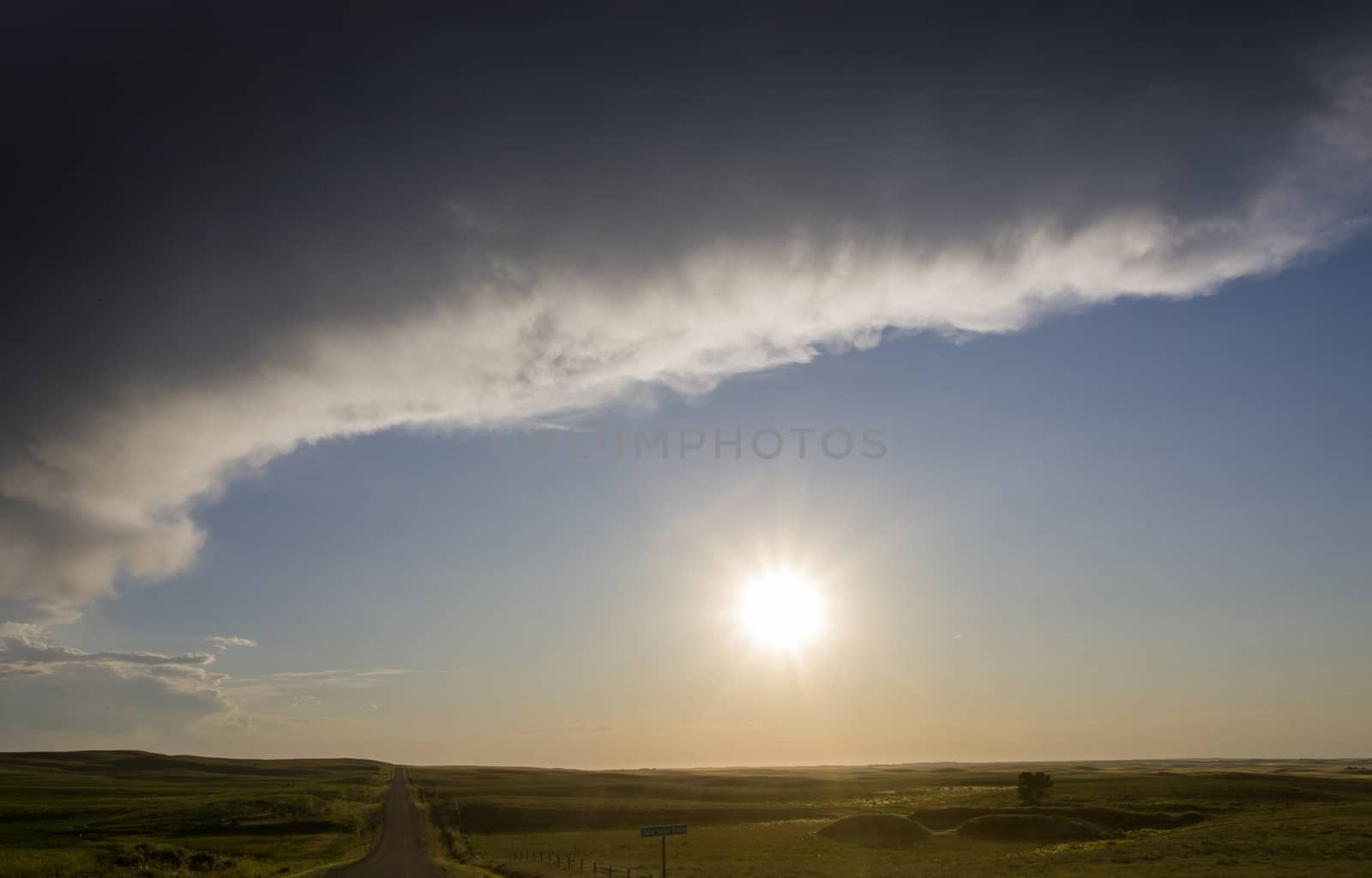 Prairie Storm Clouds Canada Saskatchewan Dramatic Summer