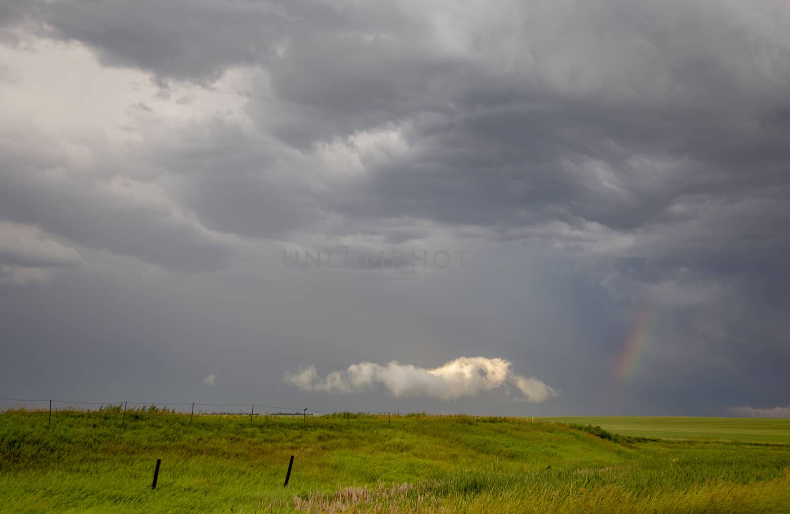 Prairie Storm Clouds Canada Saskatchewan Dramatic Summer
