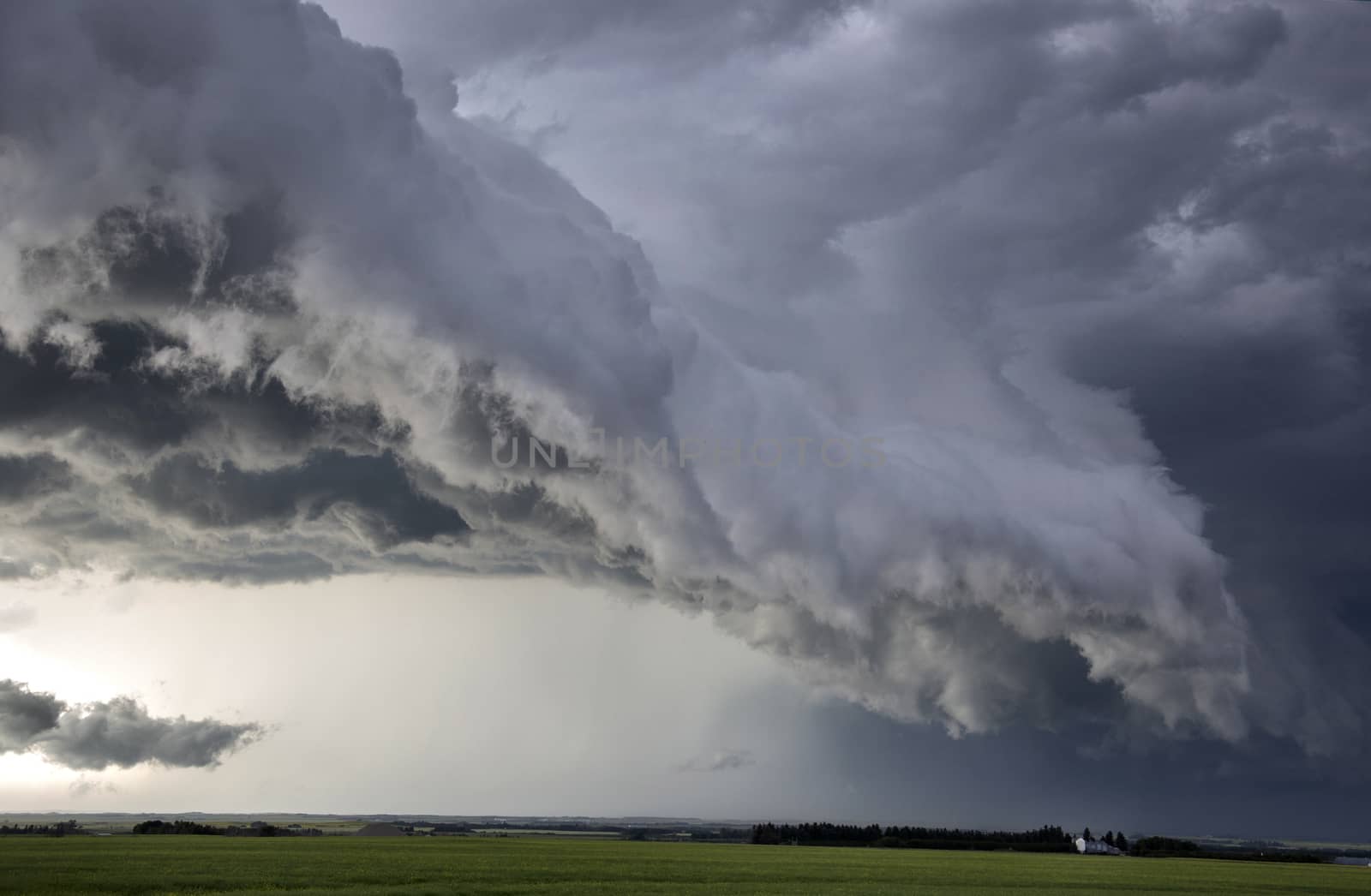 Prairie Storm Clouds Canada Saskatchewan Dramatic Summer