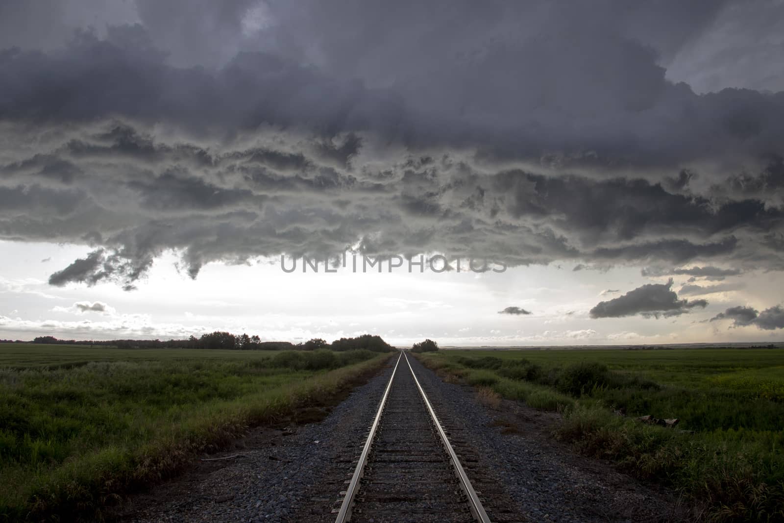 Prairie Storm Clouds Canada Saskatchewan Dramatic Summer