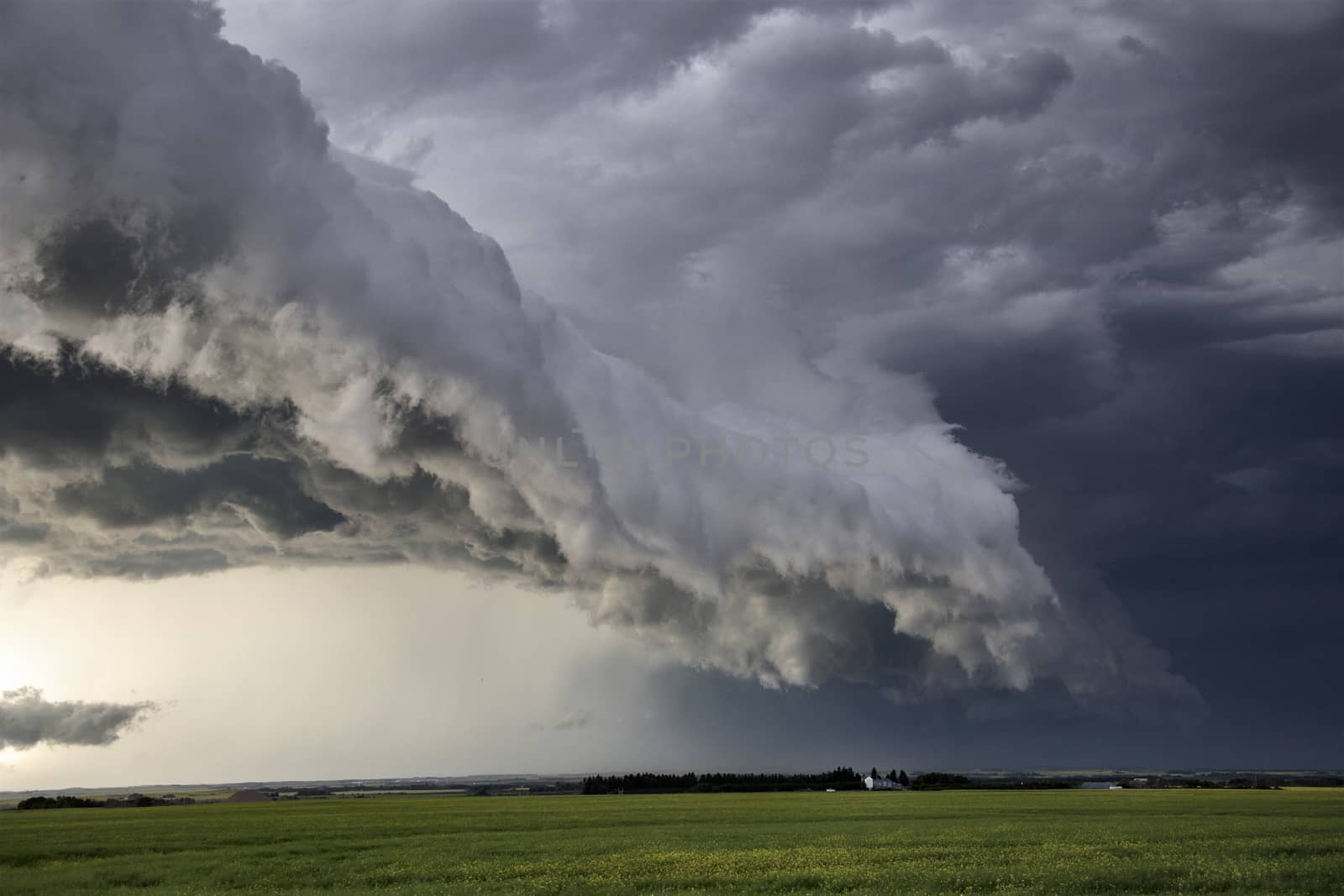 Prairie Storm Clouds Canada Saskatchewan Dramatic Summer