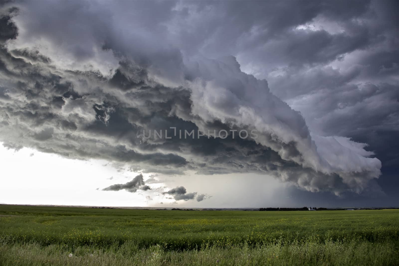 Prairie Storm Clouds Canada Saskatchewan Dramatic Summer