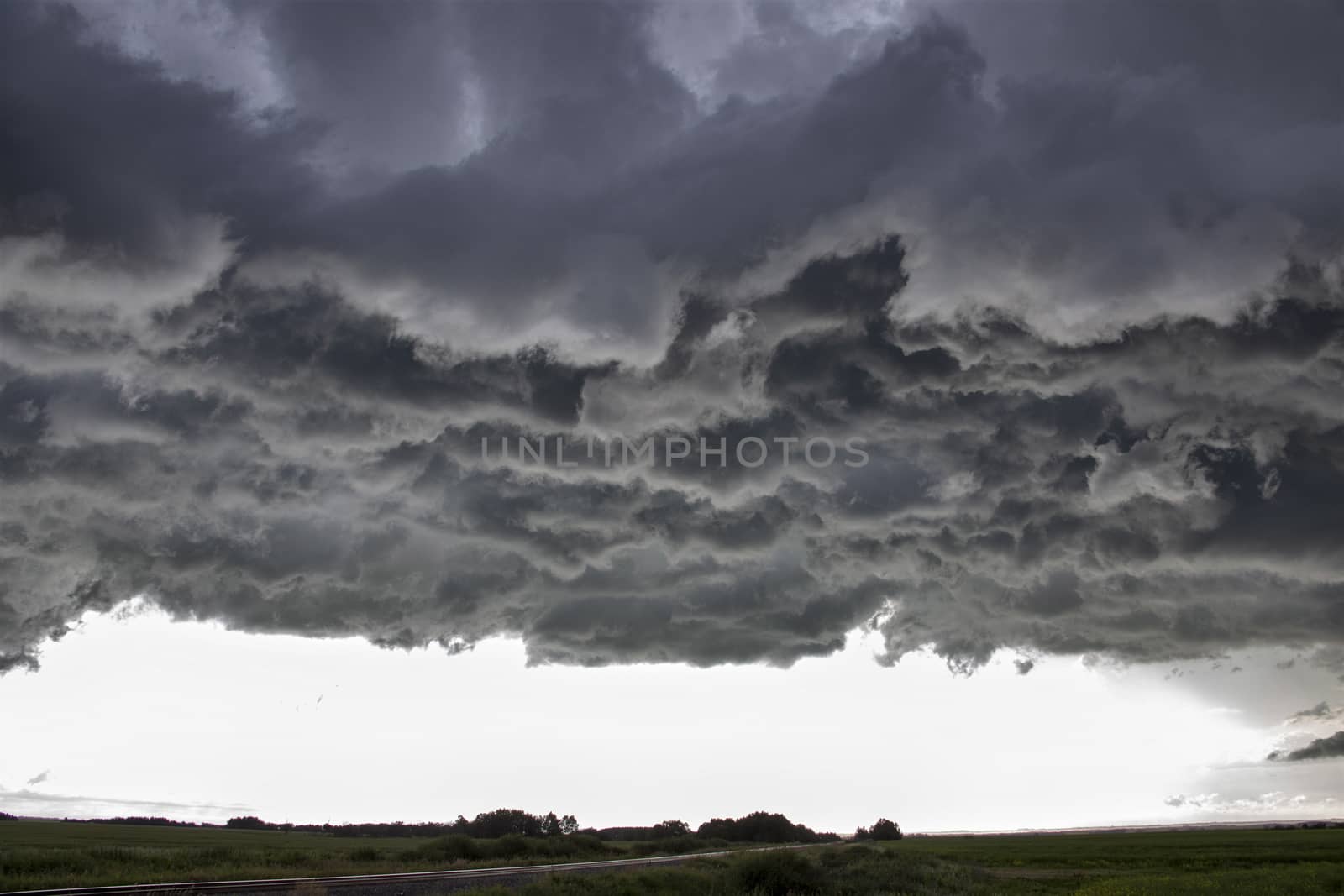Prairie Storm Clouds Canada Saskatchewan Dramatic Summer