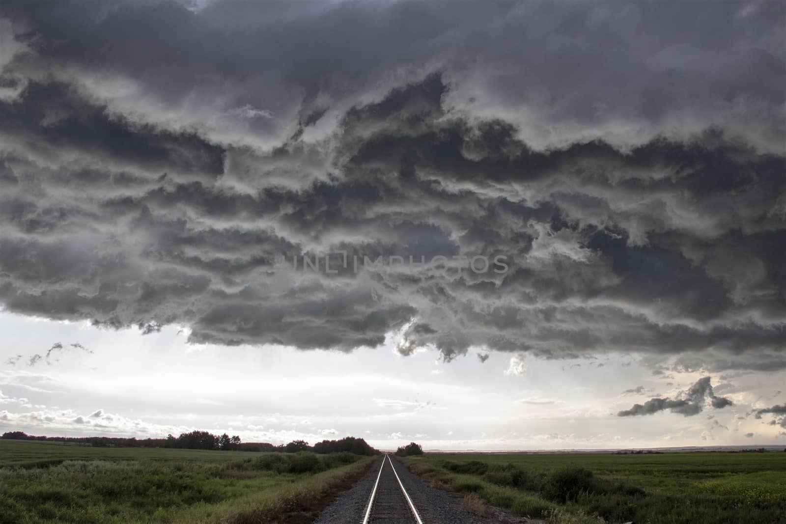Prairie Storm Clouds Canada Saskatchewan Dramatic Summer