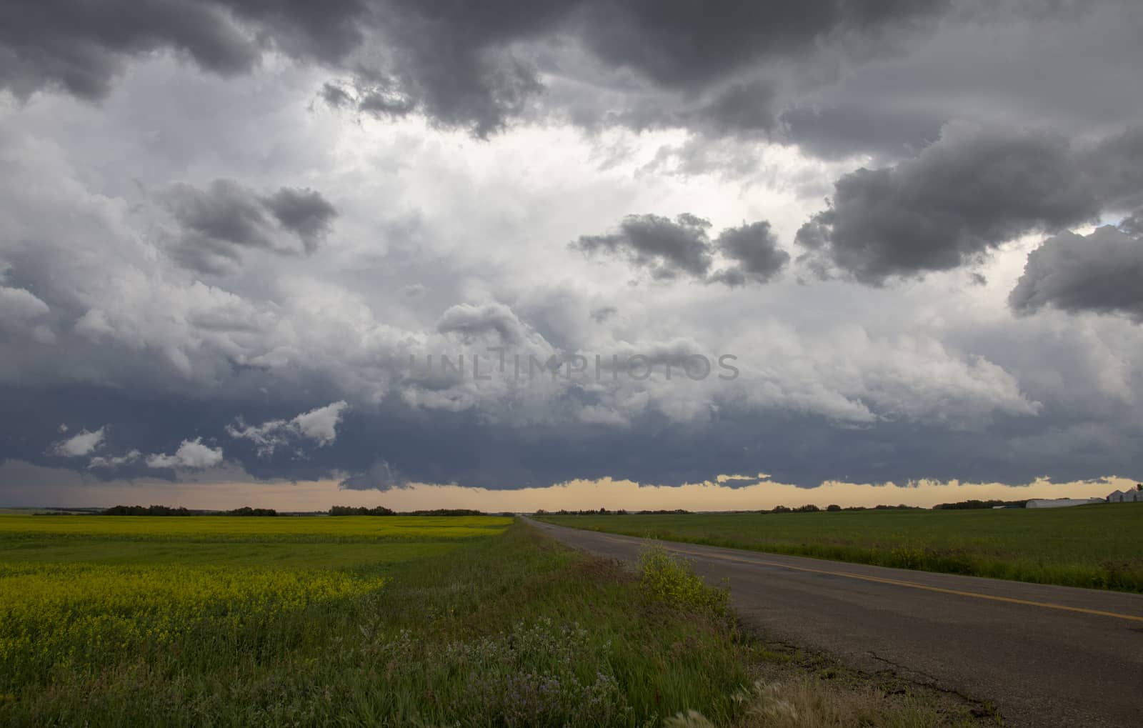 Prairie Storm Clouds Canada Saskatchewan Dramatic Summer