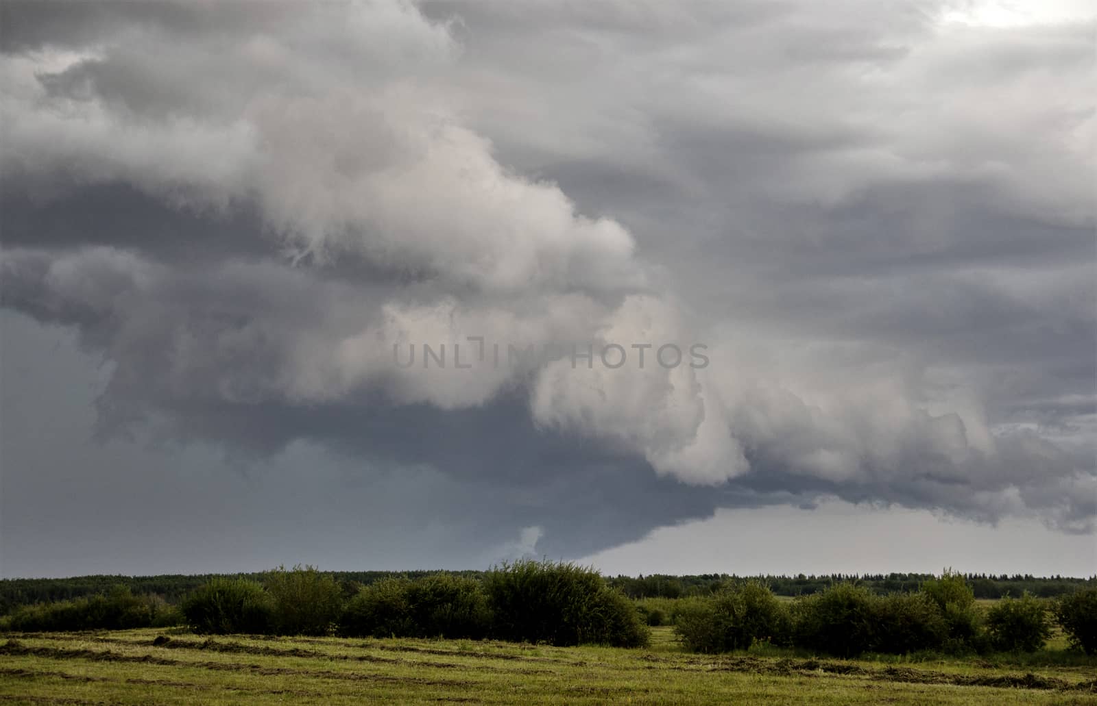 Prairie Storm Clouds Canada Saskatchewan Dramatic Summer