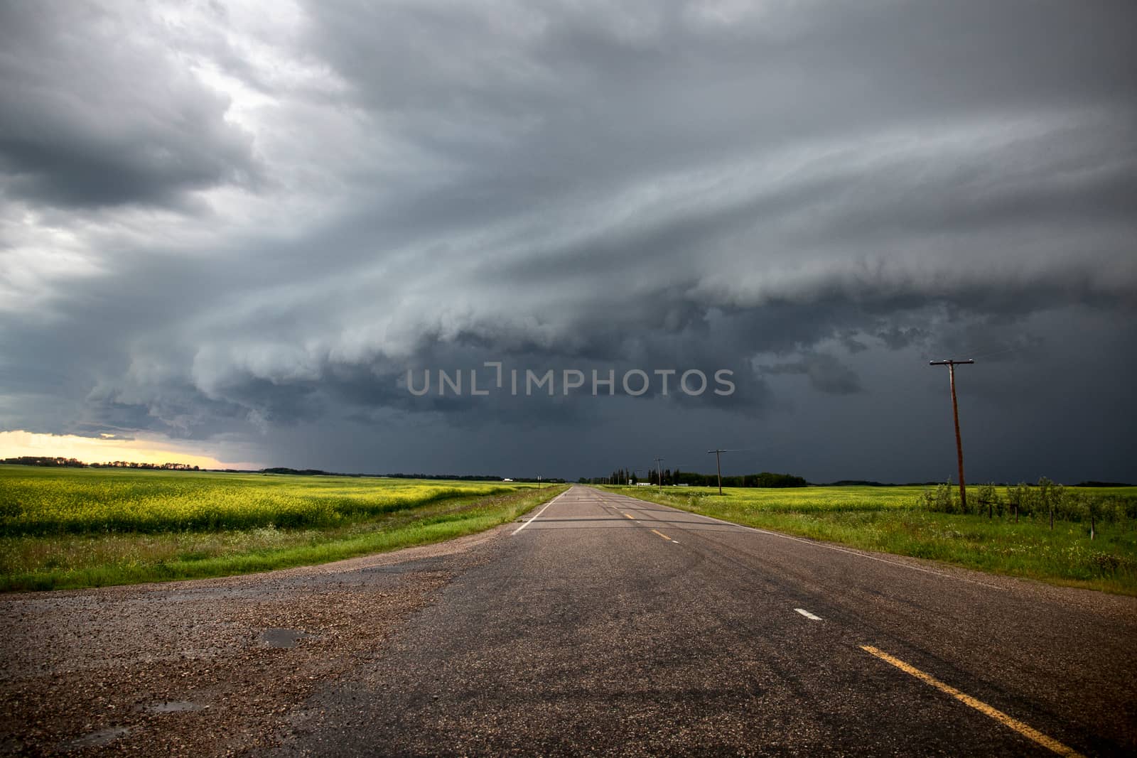 Prairie Storm Clouds Canada Saskatchewan Dramatic Summer