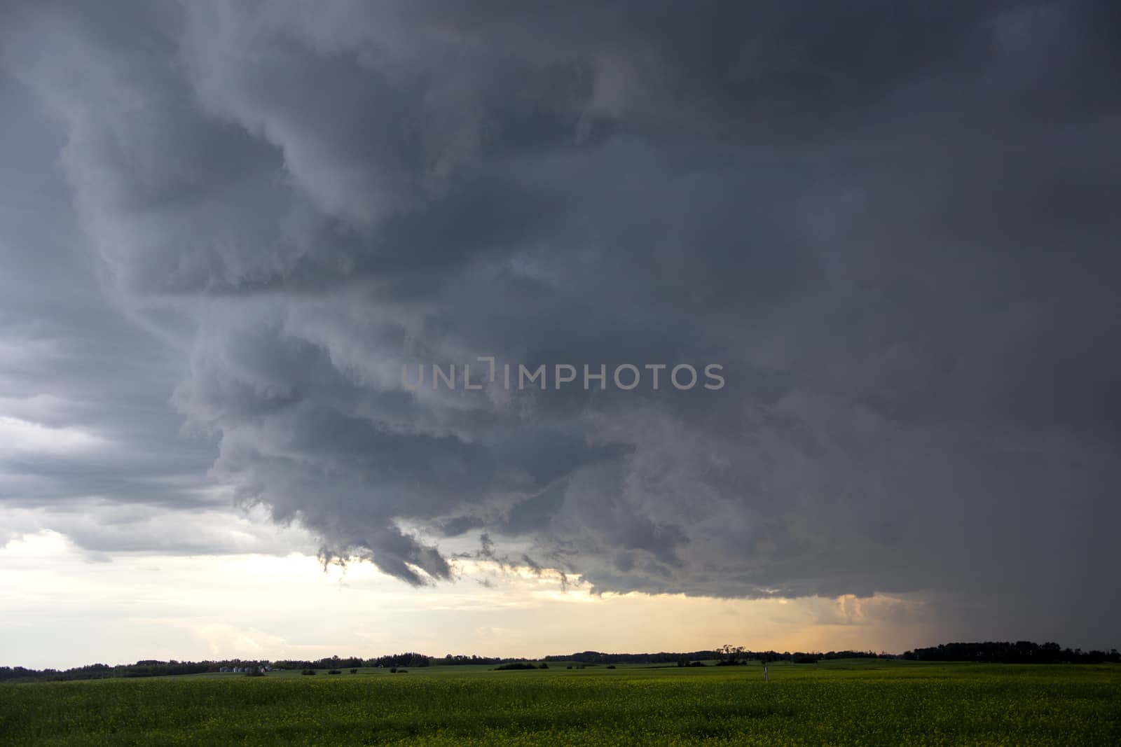 Prairie Storm Clouds Canada Saskatchewan Dramatic Summer