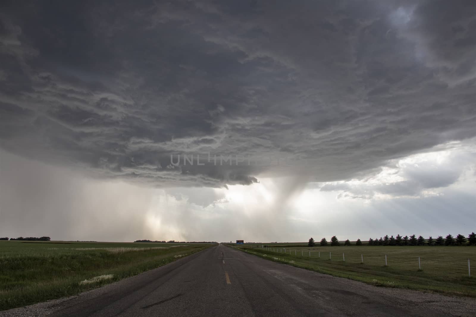 Prairie Storm Clouds Canada Saskatchewan Dramatic Summer