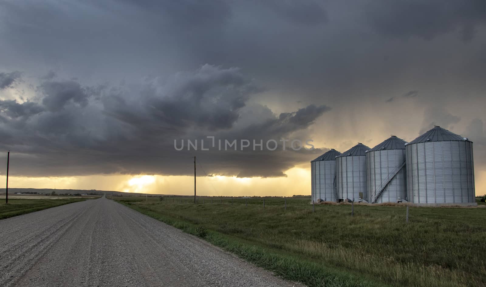 Prairie Storm Clouds Canada Saskatchewan Dramatic Summer