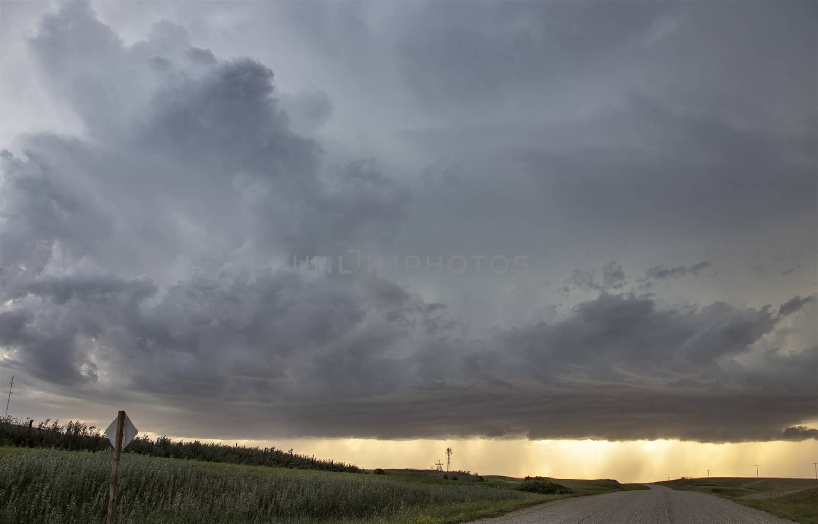Prairie Storm Clouds Canada Saskatchewan Dramatic Summer